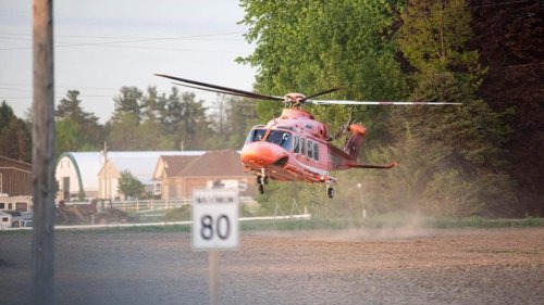 Two seriously injured, one airlifted after crash in Baden, Ont.