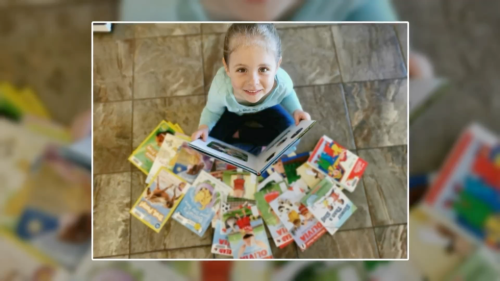 Five-year-old Stratford girl reads 750 books in a year to help MS Society