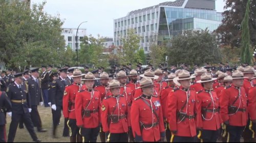 'A hero remembered never dies': Memorial honouring fallen police officers held in Victoria