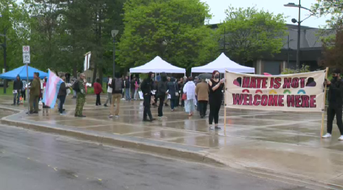 Jordan Peterson event at Centre in the Square draws sellout crowd, demonstration outside