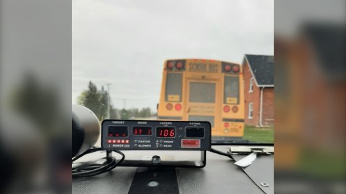 School bus driver caught going 106 km/h with children on board
