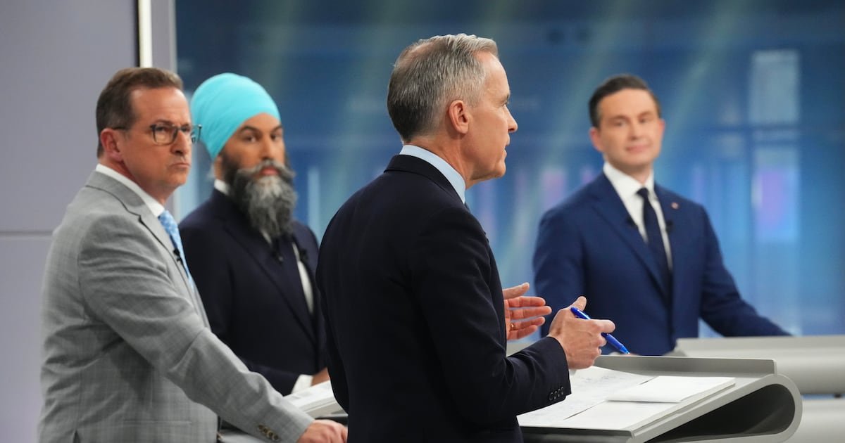Carney defends record as party leaders spar over economy, immigration and crime