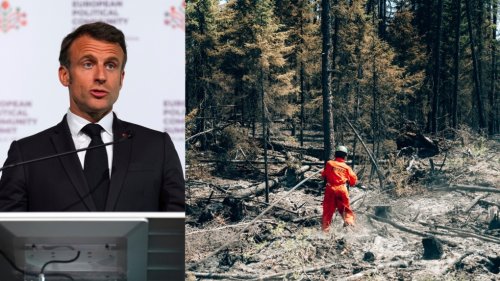 Macron announces France is sending 100 firefighters to Quebec