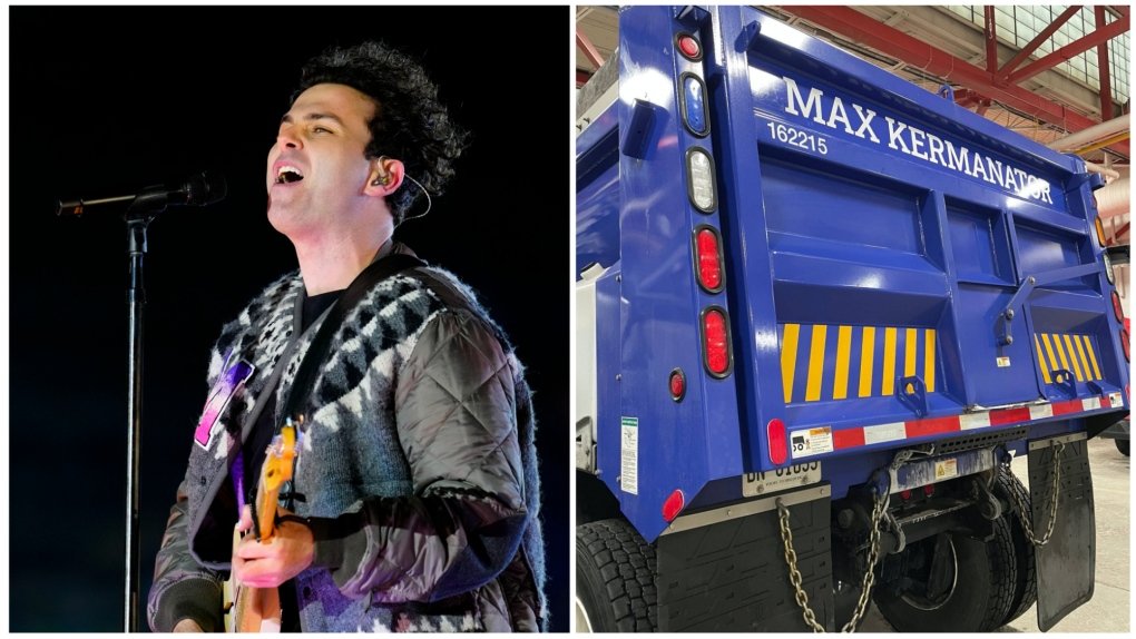 The Arkell frontman's name is immortalized on the Hamilton snowplow
