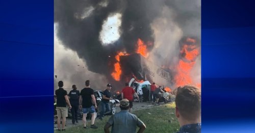 Truck driver gets 10 years for fiery crash that killed four on Laval highway