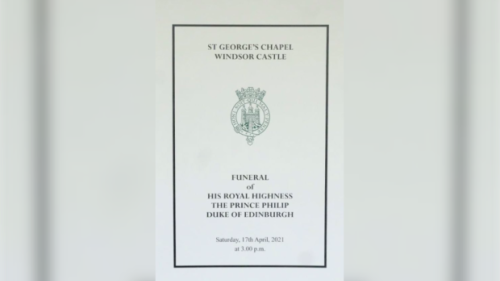 The Order of Service for the funeral of Prince Philip, Duke of Edinburgh, in full