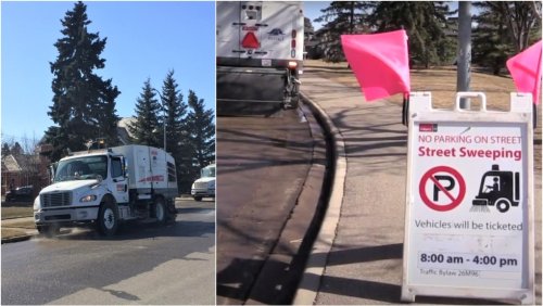 More Calgary street sweeping postponed due to snowy spring weather