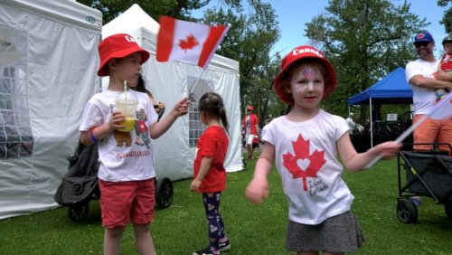 Thousands of Calgarians gather for restriction-free Canada Day festivities with focus on reconciliation