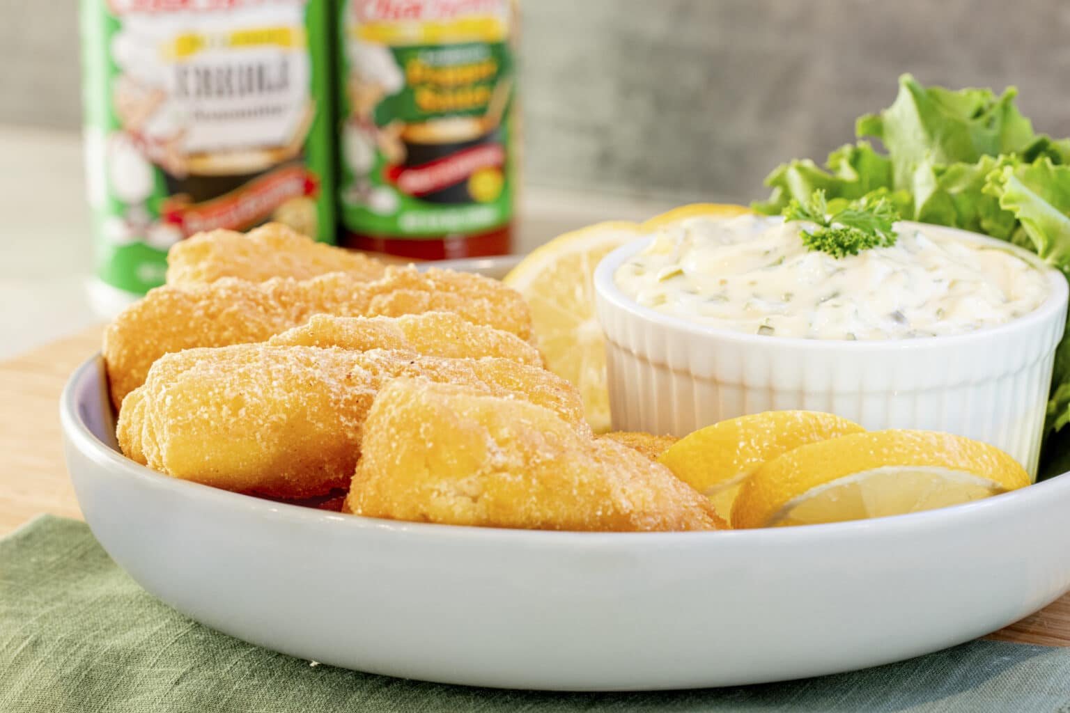 Pan-Fried Fish Fingers and Tangy Tartar Sauce