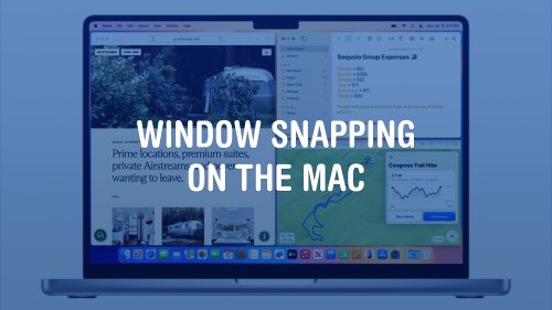 How to use window snapping and tiling on the Mac