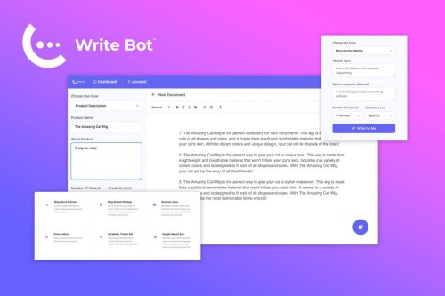 Create content 100 times faster with Write Bot