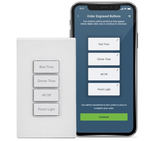 Gain one-touch control of HomeKit scenes with Leviton’s updated switch