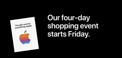 Apple offers gift cards of up to $150 in new Black Friday promotion
