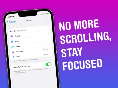 Get started with Focus modes and eliminate unwanted distractions