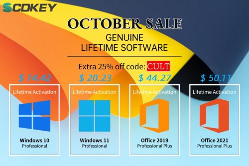 Check out SCDKey October Sale’s unbelievable discount — Windows 10 for $13!