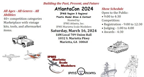 CultTVman at Atlanta and Myrtle Beach IPMS shows! March 16 and 23, 2024