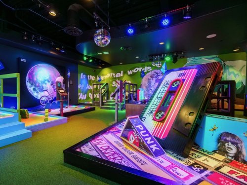 Houston's cheeky new mini golf course and restaurant tees off this week