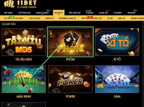 Phỏm 11bet và những thông tin hướng dẫn cách chơi chi tiết