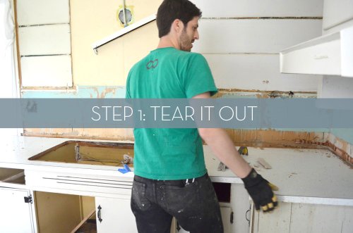 Our Affordable Kitchen Remodel: The Demo and the During