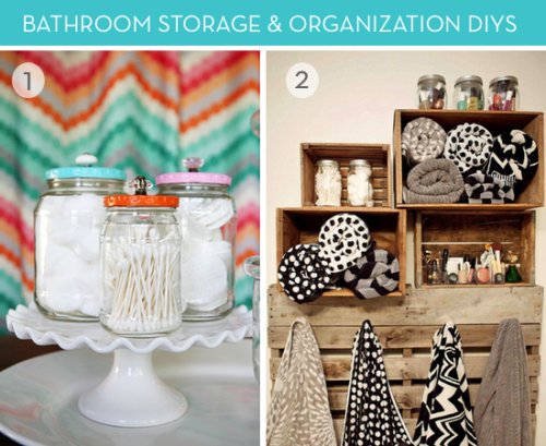 Roundup: 9 DIY Bathroom Organization and Storage Ideas
