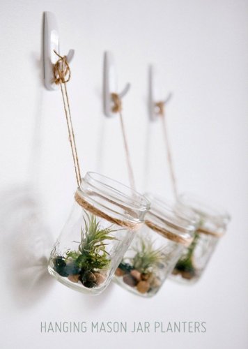 Make It: DIY Hanging Mason Jar Planters