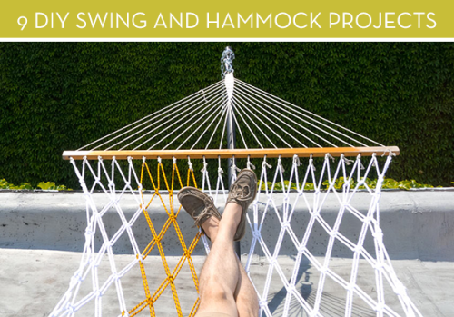 9 DIY Outdoor Swing and Hammock Projects