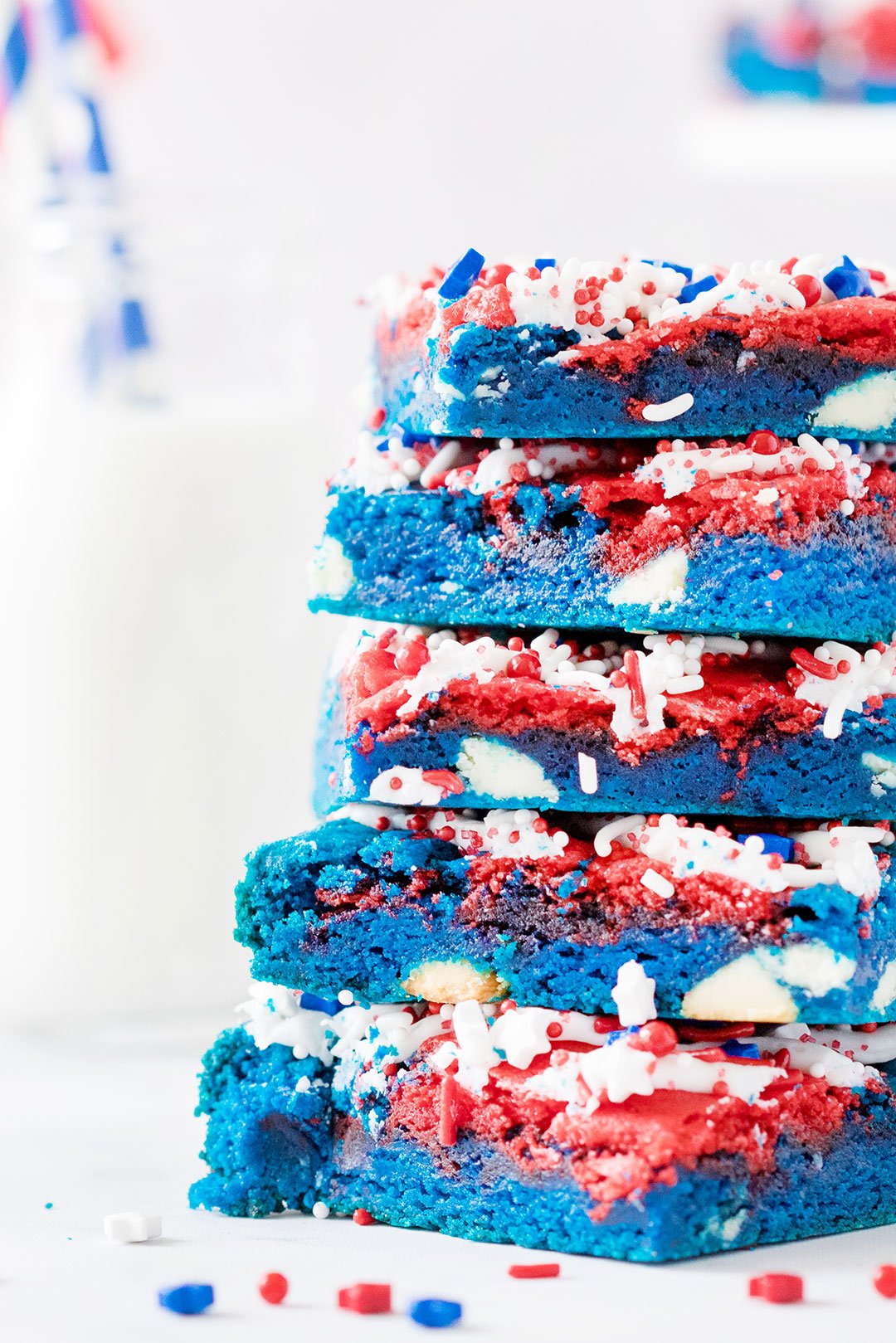 Red, White and Blue Dessert Bar Recipe for Patriotic parties!