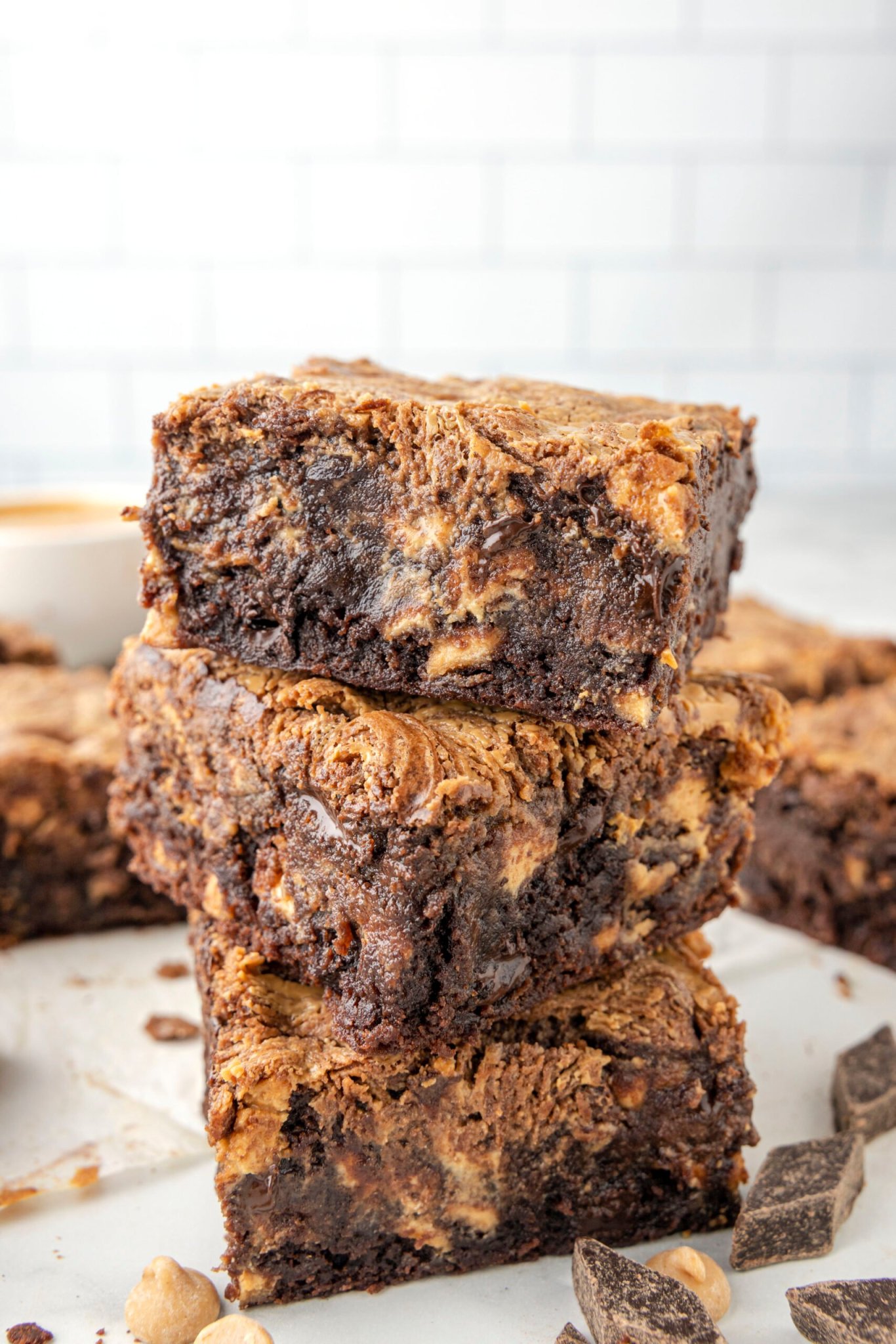 Peanut Butter Swirl Brownies