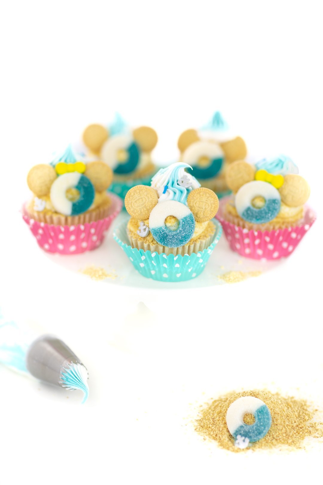 Cruise Inspired Mickey Cupcakes