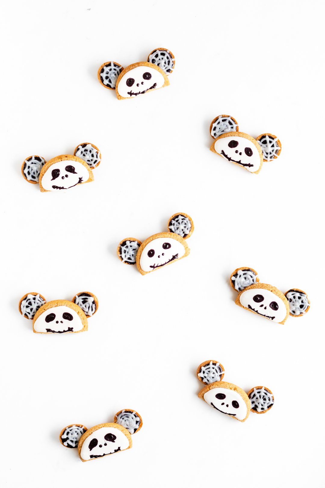 Jack Skellington Mickey Ears Cookies