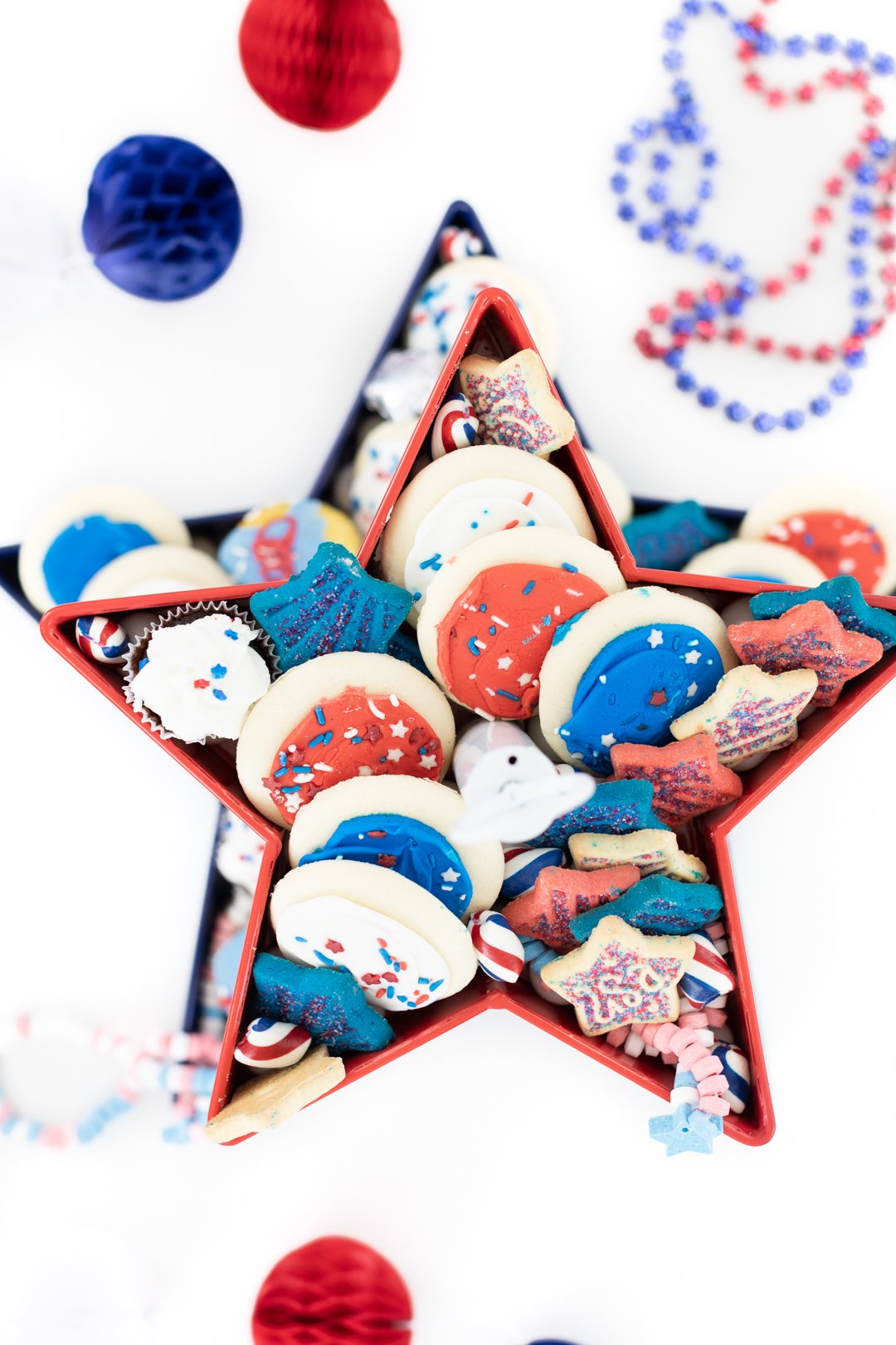 Tiered Patriotic Dessert Tray