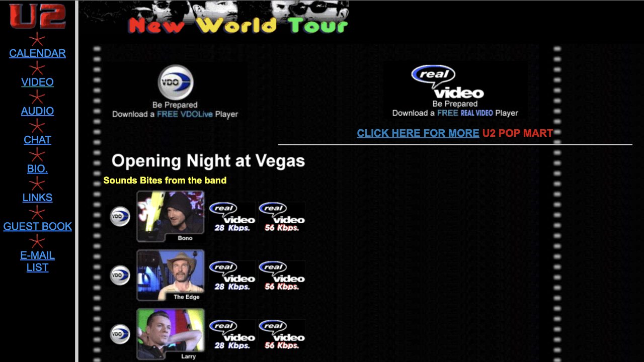 The Age of Buffering: Video Streaming and Webcasts in 1997