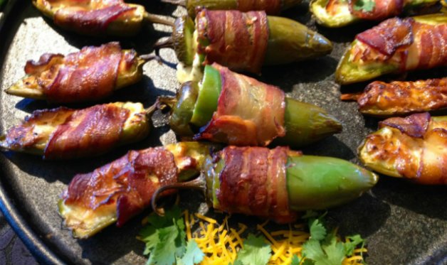 Jalapeño Poppers (Cheese-Stuffed, Bacon-Wrapped Jalapeño Peppers)
