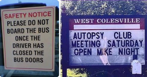 25 hilarious signs that turned important messages into source of laughter for everyone