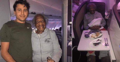 Passenger gives up first-class seat to 88-year-old woman fulfilling lifelong travel dream