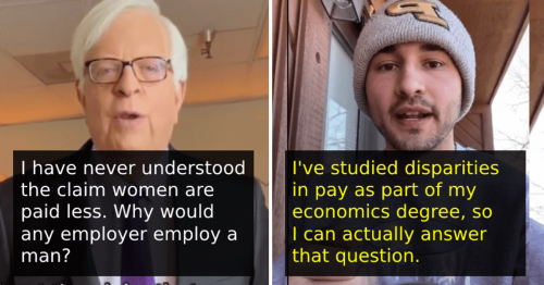 Guy with an economics degree explains the gender pay gap in under a minute and it's brilliant