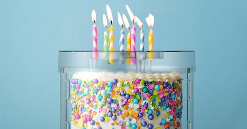 The Top It Cake Shield Lets You Blow Out Birthday Candles Without Spreading Germs to All Your Party Guests