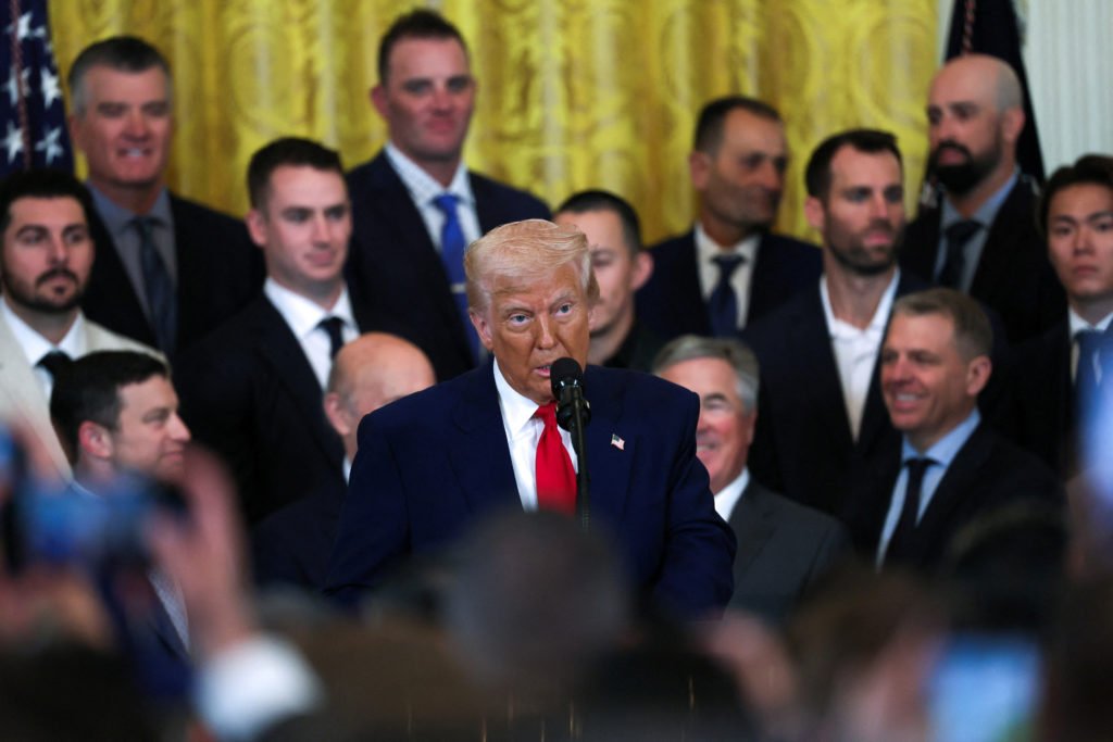 WATCH: Trump meets 2024 World Series champion Los Angeles Dodgers at the White House