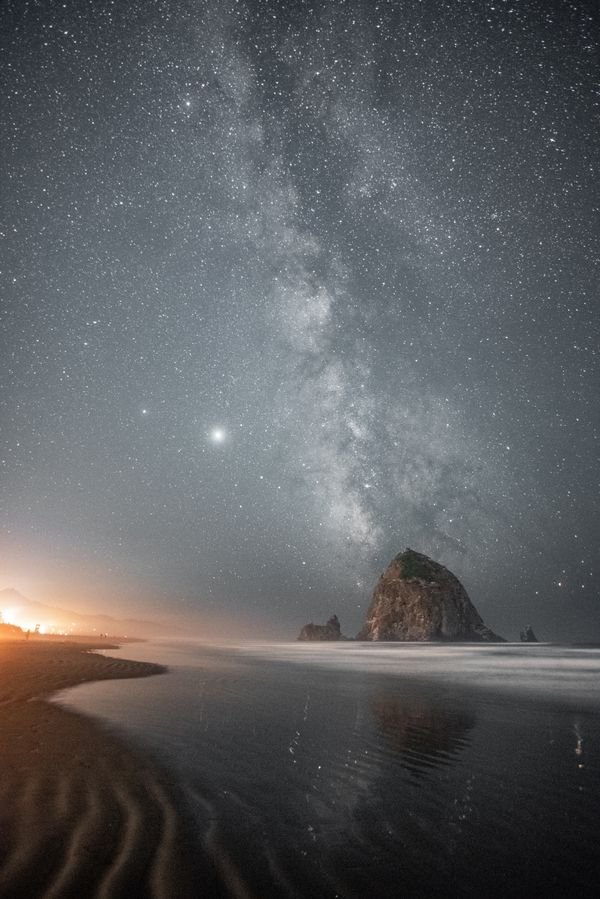 Milky way at Cannon Beach