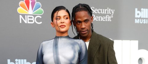 Kylie Jenner Supports Travis Scott While Wearing ‘Naked’ Dress