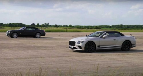Bentley and Rolls-Royce convertibles compared in a straight line race | Car News