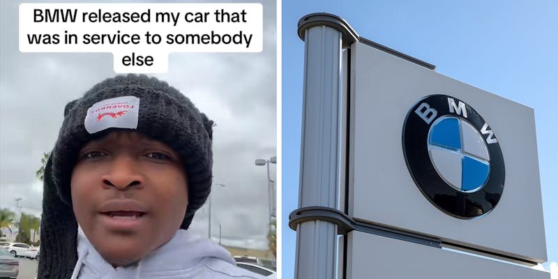 ‘Report it stolen, get a lawyer. This your life changing bag’: Man takes BMW to car dealership for service. They give it to someone else