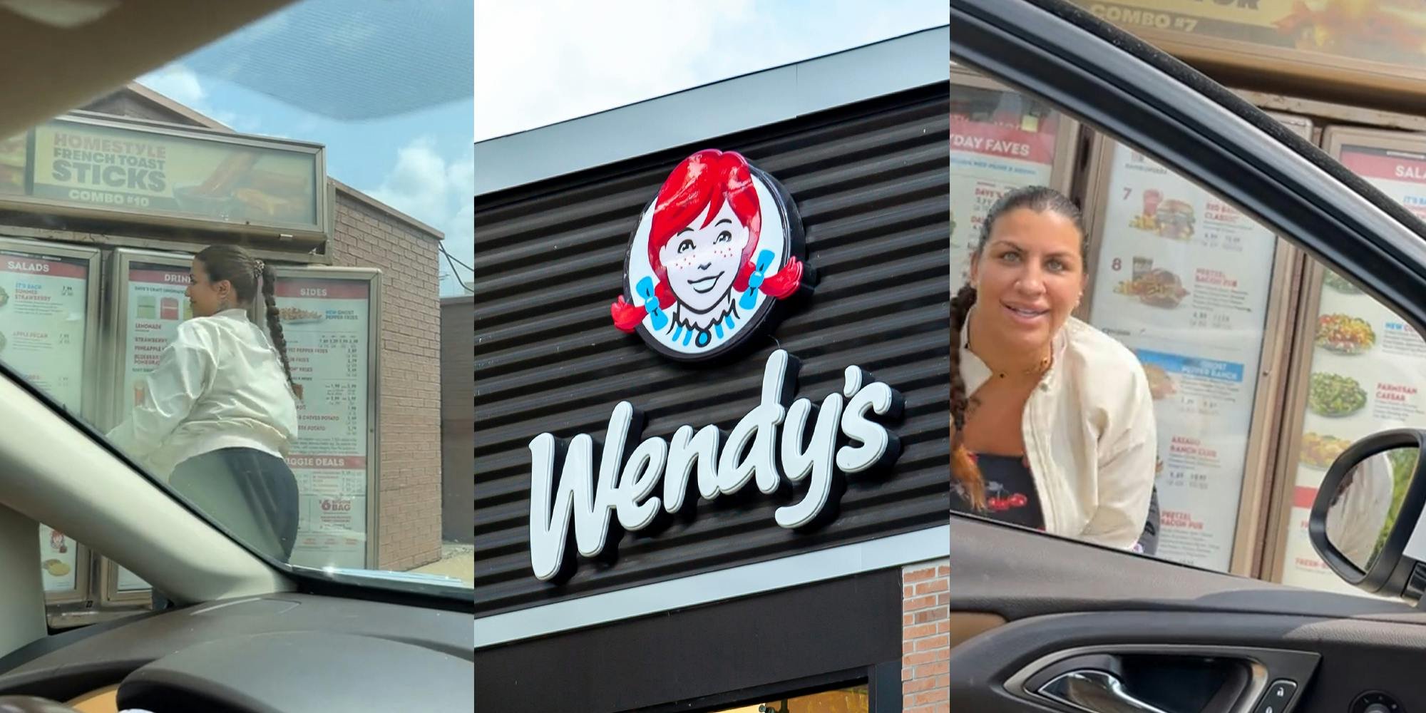 'That last minute breakfast rush is no joke': Wendy's customers get out of their car in drive-thru to flip menu. Viewers defend the worker