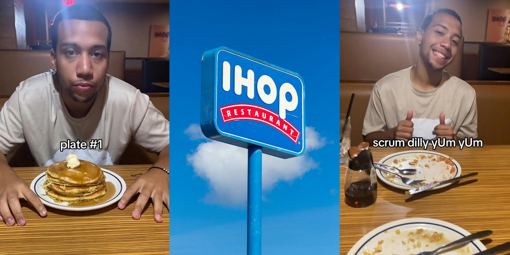 IHOP customers try the $5 all-you-can-eat pancake deal. It doesn't go well