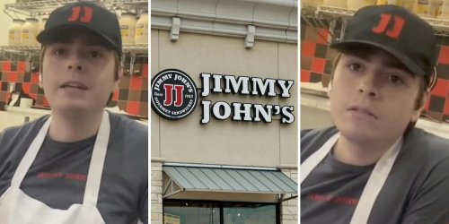 ‘We accept card, Apple Pay, Google Pay’: Jimmy John’s worker throws customer’s sandwich in trash after he tries to pay with cash