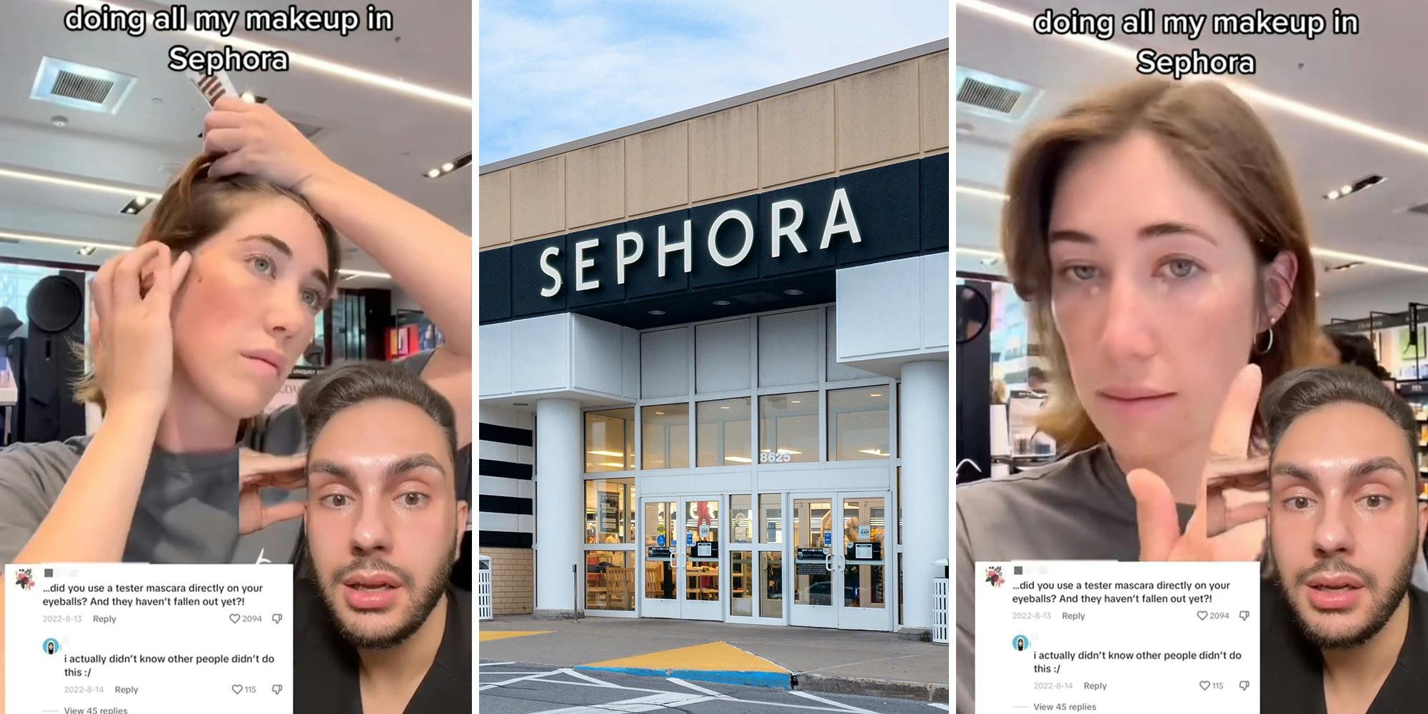 'Don't be this person': Woman does a full face of makeup with Sephora testers