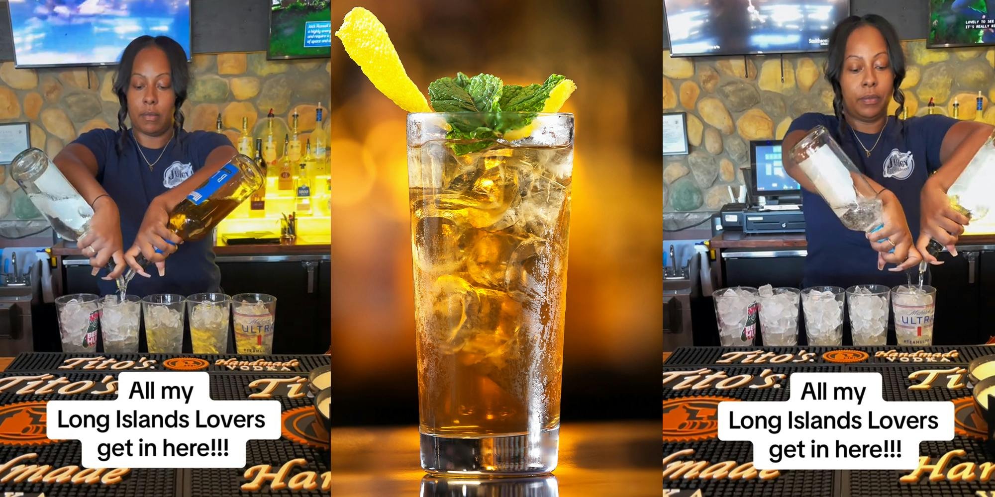 This bartender is calling out everyone that orders Long Island Ice Teas - cover