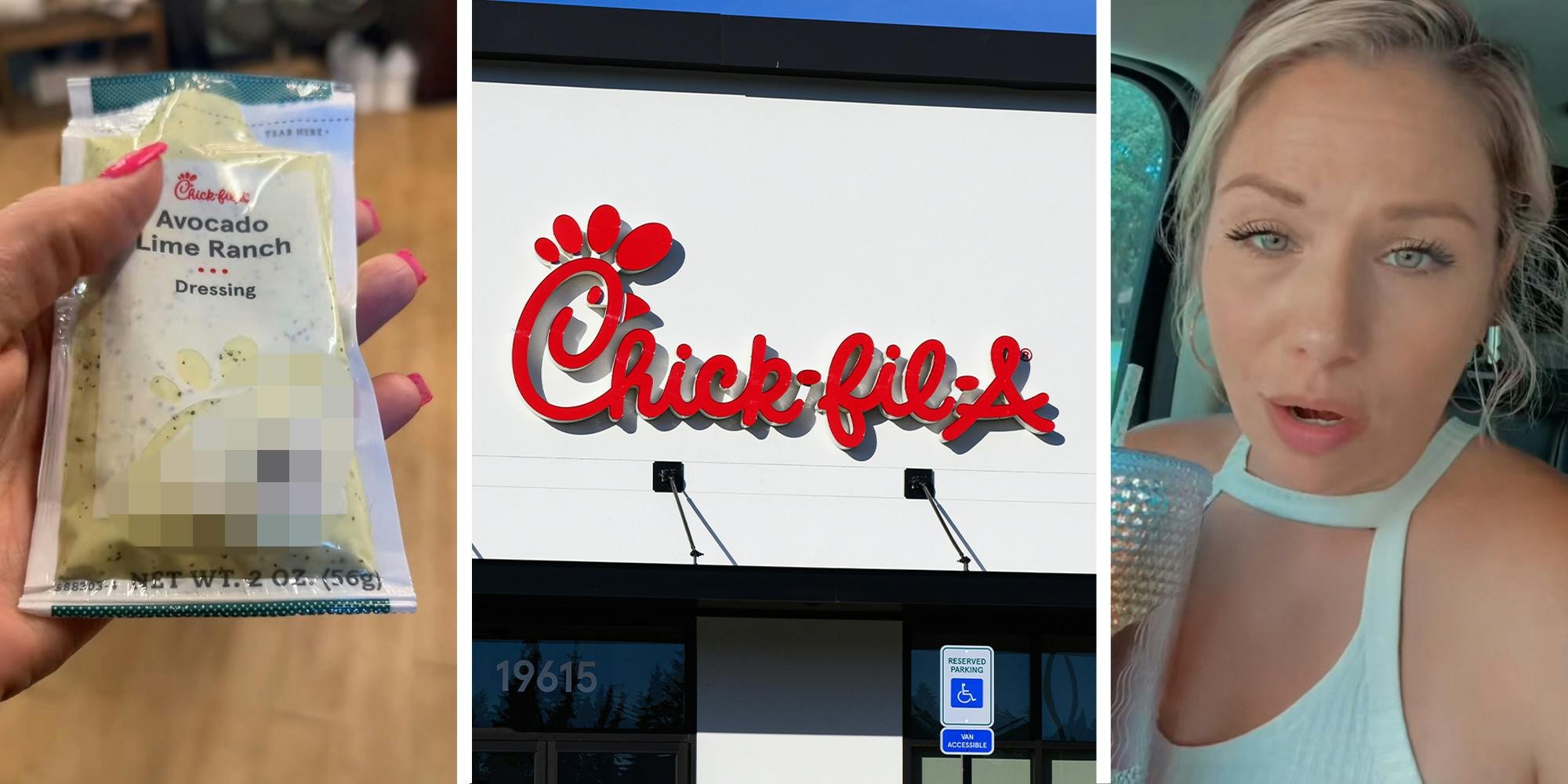 ‘Noooo don’t do this to me’: Woman buys Avocado Lime Ranch salad dressing from Chick-fil-A. Then she takes a closer look