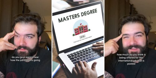 'I hate it here': Job seeker finds job requiring master's degree, international travel and experience in coding. It pays $24 an hour