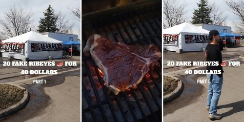 ‘If you see these across the United States’: Man issues warning after seeing 20 ribeyes on sale for $40 at pop-up stand